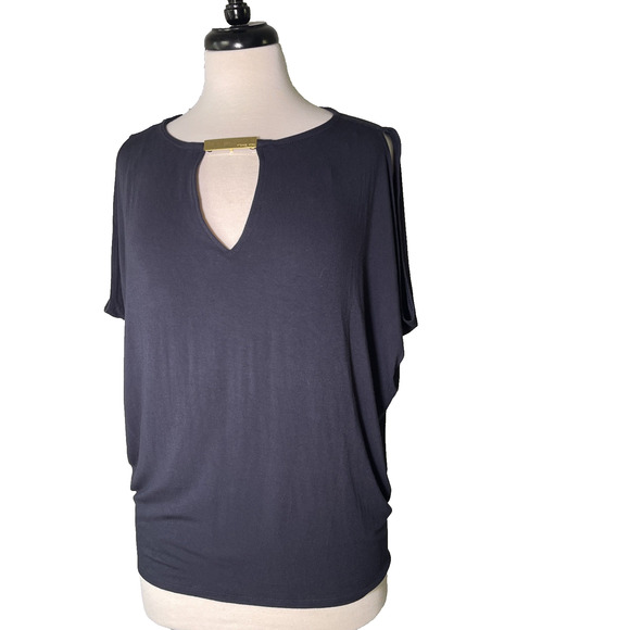 Michael Kors Women’s Black Round Neck Sleeveless Pullover Blouse - Picture 1 of 4